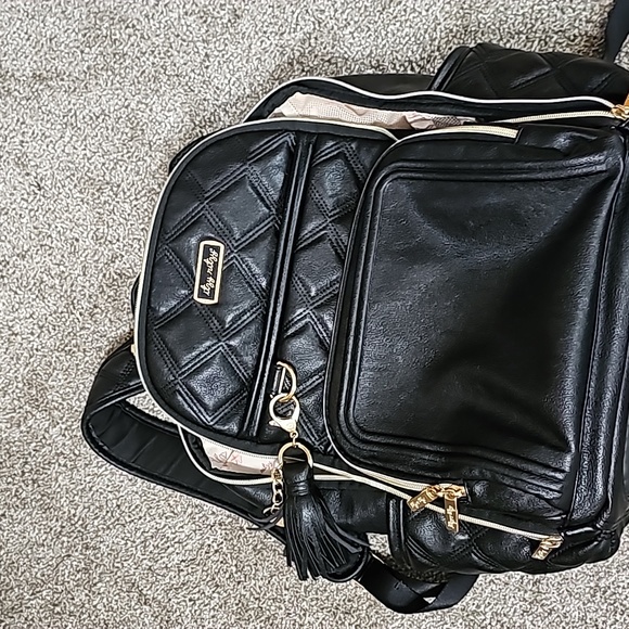 Itzy Ritzy Handbags - Itzy Ritzy Jetsetter Black Boss Backpack Diaper Bag